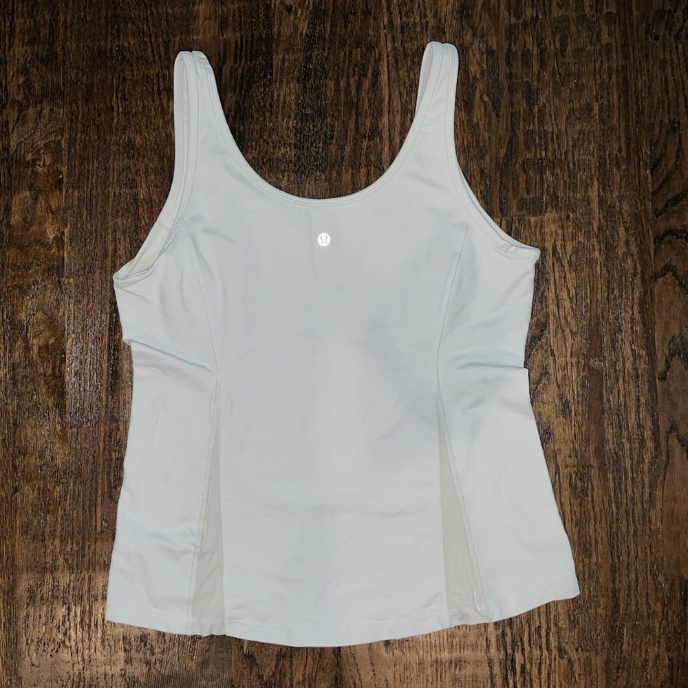 LuluLemon Tennis tank top Pearl White Sz 12